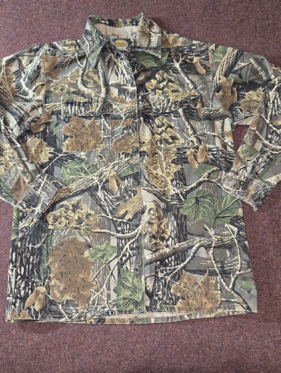Cabela's Other - Cabela's Seclusion 3D Camo Long Sleeve Hunting Shirt Youth Size 14Reg
